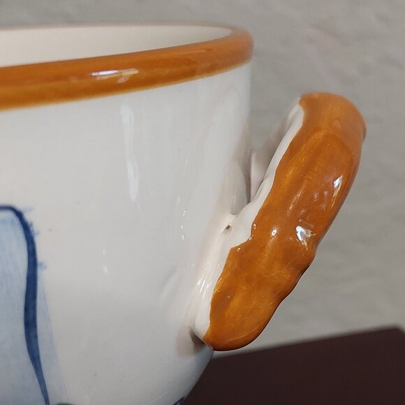 California Pantry 2006 Set of 2 Footed, Double Handled Rooster Soup Bowls - Picture 8 of 13